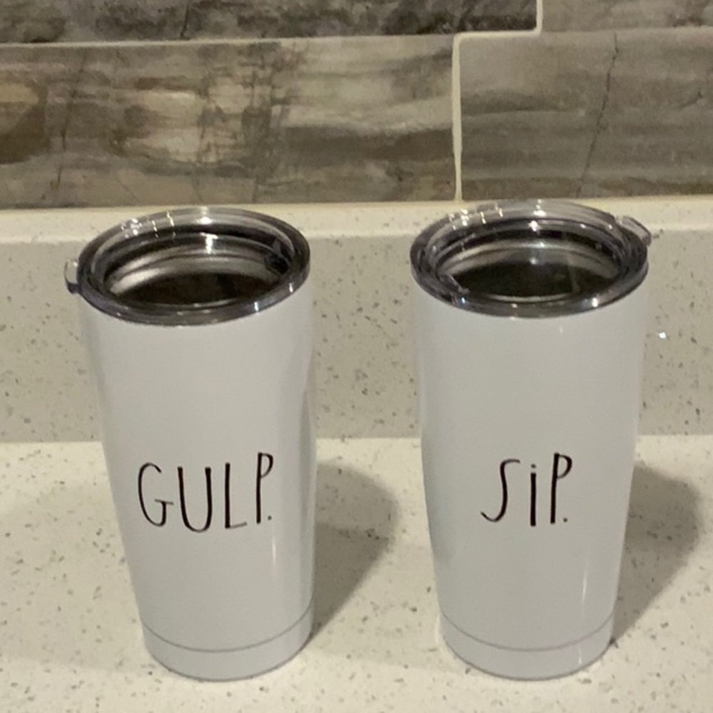 Rae Dunn stainless steel tumblers